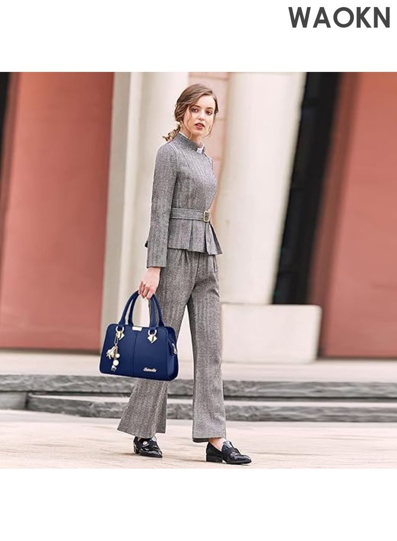 Elegant Women's Handbag Shoulder Bags , Backpacks Travel Bag , Shopper Satchel Messenger Messenger Bag , Pouch Waterproof PU Leather , Fashionable and versatile , large capacity handbag , unisex , blue . - Image 5